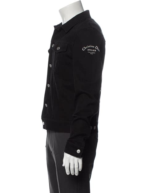 dior black jacket men|christian dior atelier denim jacket.